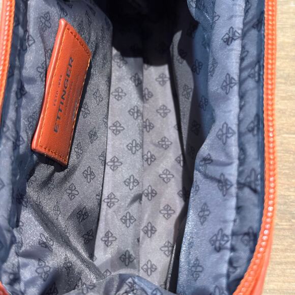 Ettinger London Amenity Pouch Makeup Bag In-flight Toiletry Orange - Picture 5 of 7